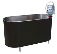Load image into Gallery viewer, Textured Onyx Whitehall Stainless Steel S-110-SL 110 Gallons Stationary Whirlpool with Legs
